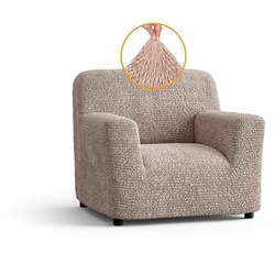 Sesselhusse Bezug für Sessel, italienische Handarbeit, Paulato by GA.I.CO, blickdichter, widerstandsfähiger und langlebiger Mikrofaserstoff rosa