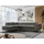 MKS Meble Ecksofa Sofa Grau, Wohnlandschaft L-Form mit Schlaffunktion und Bettkasten, Schlafsofa mit Bettkasten, Sofa mit Einstellbare Kopfstützen, Peter L ... - Dunkelgrau