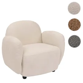 Mendler Sessel HWC-P33 Chenille 86 x 77 x 56 cm Creme
