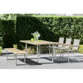 Niehoff Solid Profilkufe Edelstahl - 220 x 95 cm