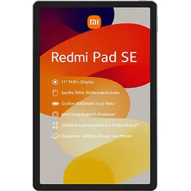 Xiaomi Redmi Pad SE 11.0'' 4 GB RAM 128 GB Wi-Fi graphite gray
