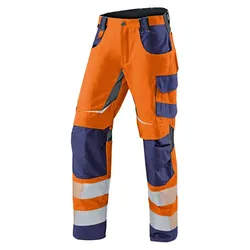 Warnschutz Sommerhose "REFLECTIQ" - 54 - orange/marine