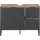 Stella Trading Waschbeckenunterschrank 2 Schubladen 80 x 60 x 35 cm Schwarz/Eiche