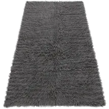 RugsX Flokati, Wolle - Bettdecke, Plaid Grau, Grey 160x230 cm,