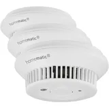 Homematic IP Smart Home Rauchwarnmelder mit Q-Label, Rauchmelder alarmiert lokal über die Sirene und per Push-Benachrichtigung in der Smartphone-App, integrierte LED-Notbeleuchtung, 156587A0