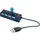 Schwaiger Schwaiger® USB 2.0 HUB 4 fach Schwarz mit Schalter und Status LED