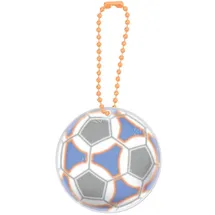 Moses Moses. Unisex Jugend Bunter Glimmis Reflektor Beidseitig reflektierender Sicherheitsanhänger im Fußball Design, Normal, Bunt