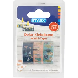 Stylex Deko-Klebeband, 3 Rollen, 15 mm x 3 m