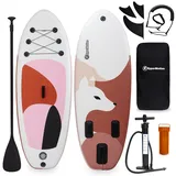 HyperMotion SUP Board für Kinder 215 cm – Aufblasbares Stand Up Paddle Set mit Paddel, Pumpe und Rucksack – Belastbar bis 130 kg – Sicher, leicht und ideal für Anfänger