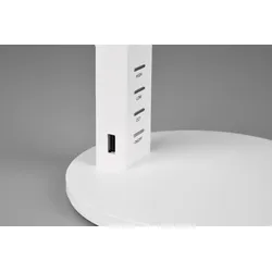 Trio 523090131 LED-Tischleuchte Ava 1x5W | 600lm | 3000K + 4000K + 6300K - Speicherfunktion, dimmbar, USB, weiß