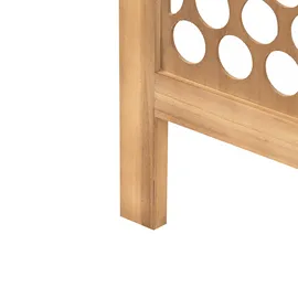 Beliani Raumteiler Certosa Hellbraun 163 cm 170 cm