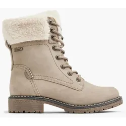 Komfort Schnürboots - Damen - hellgrau