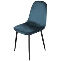 HTI-Living Esszimmerstuhl Stuhl Savannah Velvet Blau (Stück, 1 St), Esszimmerstuhl Samt blau