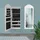 ML-Design Schmuckschrank mit Spiegel 35x95x9 cm Weiß