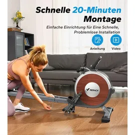 Merach Rudergerät Weiß