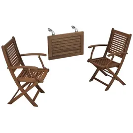 Merxx Cordoba Set 3-tlg. 2 Klappsessel Balkonhängetisch