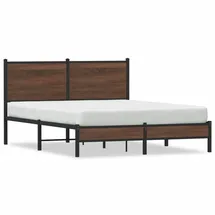 vidaXL Metallbett 140 x 200 cm Braun