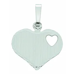 Ketten-Anhänger ADELIA ́S "Damen Goldschmuck 585 Gold Gravurplatte Anhänger", gold, Schmuckanhänger, Damen, Gelbgold 585, 585 Gold Goldschmuck für Damen