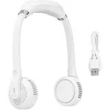 Tragbarer, Per Usb Aufladbarer Nackenventilator, 2000 Mah, Leise, Für Sport Und Zuhause