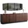 JV Möbel Konsole 49 x 80 x 245 cm Braun