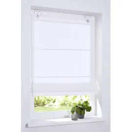 Rollos & More Raffrollo HEINE HOME Gr. 3, weiß, B:80cm H:140cm, Raffrollos,