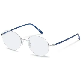 Rodenstock R7145 Rounded Brille - Silver, Dark Blue - 140/51 mm