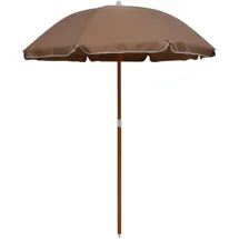vidaXL Balkonschirm Ø 180 cm Schwarz