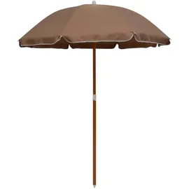 vidaXL Balkonschirm Ø 180 cm Schwarz