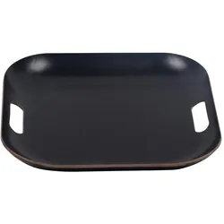 TABLE PASSION quadratische Tischplatte 39 cm schwarz - Table Passion Carré Bois 39x39 cm