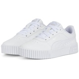 Puma Carina 2.0 Ps Sneaker, White White Silver, 32 EU