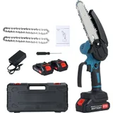 6-zoll-mini-kettensäge Kabellos Mit 2 Batterien, Mini-elektro-kettensäge Mit Sicherheitsschloss, Handgeführte Kleine Kettensäge Zum Baumbeschneiden, Holzschneiden