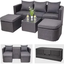MCW MCW-J37 Garten-Lounge-Set anthrazit/dunkelgrau