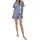 Tom Tailor Shorty Pyjama-Shorts Gepunktet Blau XL (42)