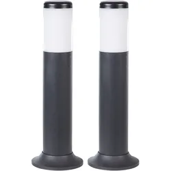 Pollerleuchte 2er Set GARDNER Schwarz