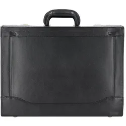 Alassio Pilotenkoffer Leder 45 cm Laptopfach schwarz