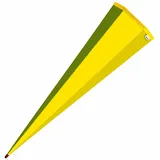 ROTH Rohling, gelb, 85 cm, eckig, Rot(h)-Spitze, ohne Verschluss