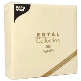 Papstar "ROYAL Collection" 1/4-Falz 40 cm x 40 cm champagner