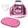 Bayer Puppen Wickeltasche schwarz Herzen Pink/Rosa