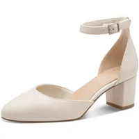 Marco Tozzi Damen Pumps weiches Feel Me Fußbett weiches Innenfutter Vegan Trendy, beige (Cream), 40 EU
