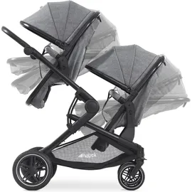 hauck Atlantic Twin melange grey