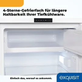 Exquisit KS16-4-HE-010D Kühlschrank (120 l, 850 mm hoch, Weiß)