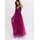 bonprix Abendkleid Maxi Tüll mit Spitze Pink 36