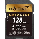 EXASCEND Catalyst SDXC 128 GB UHS-II, V90, 300/280 MB/s, Speicherkarte