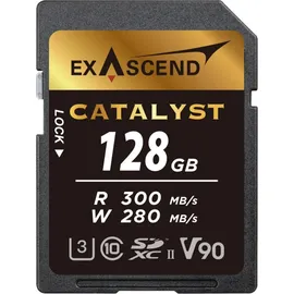 EXASCEND Catalyst SDXC 128 GB UHS-II, V90, 300/280 MB/s, Speicherkarte