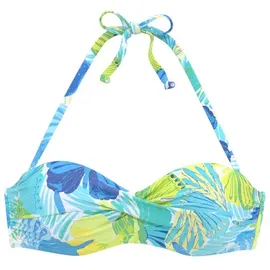 SUNSEEKER Bügel-Bandeau-Bikini-Top Damen blau-grün Gr.34 Cup A