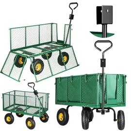 SPRINGOS Bollerwagen Handwagen grün