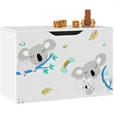 [en.casa] Spielzeugtruhe Oleiros 40 x 60 x 30 cm 1-tlg. grau