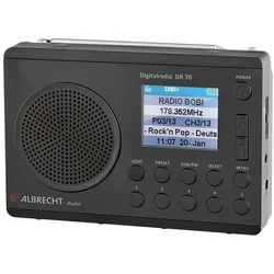 Albrecht DR 70 - Tragbares DAB-Radio - 1.5 Watt