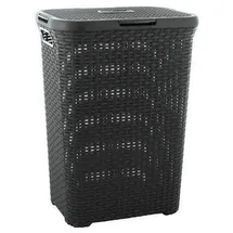 Curver Style 2045061 Kunststoff-Wäschekorb Anthrazit 40L