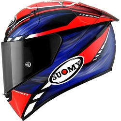 Suomy SR-GP On Board, Integralhelm - Dunkelblau/Neon-Rot/Weiß - L